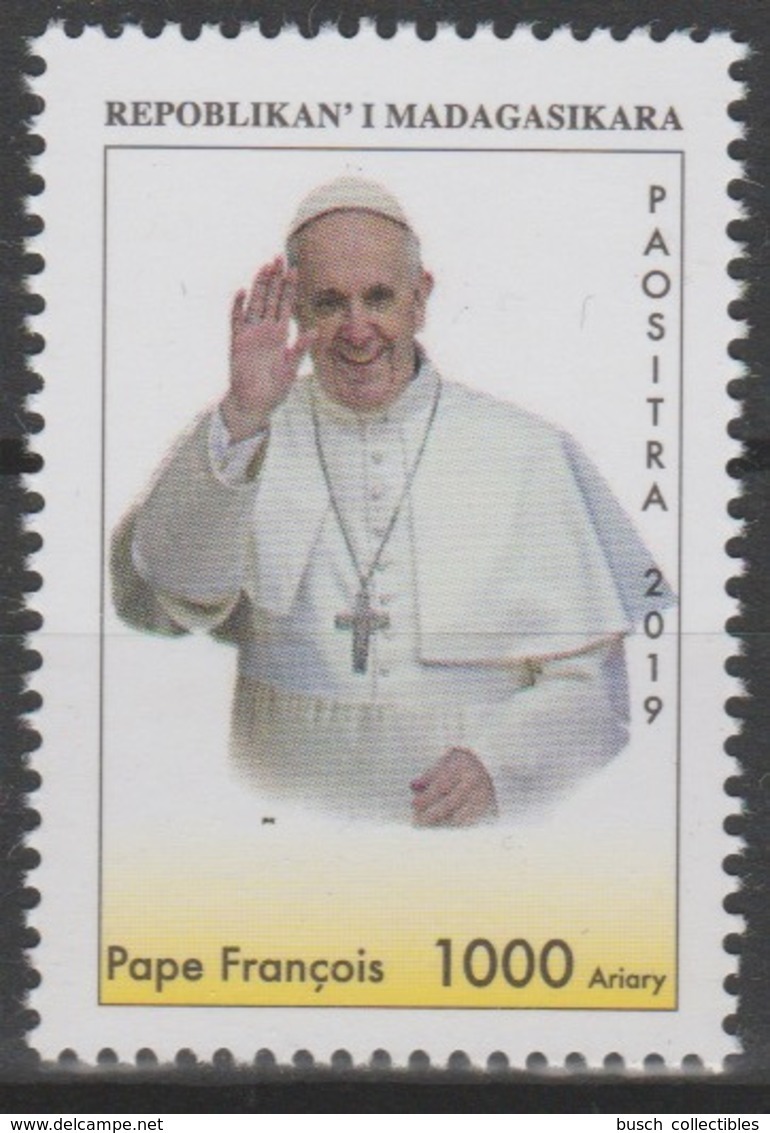 Madagascar Madagaskar 2019 Mi. 2716 Pape François Pope Francis Papst Franziskus Semeur De Paix Et D'espérance Religion - Papi