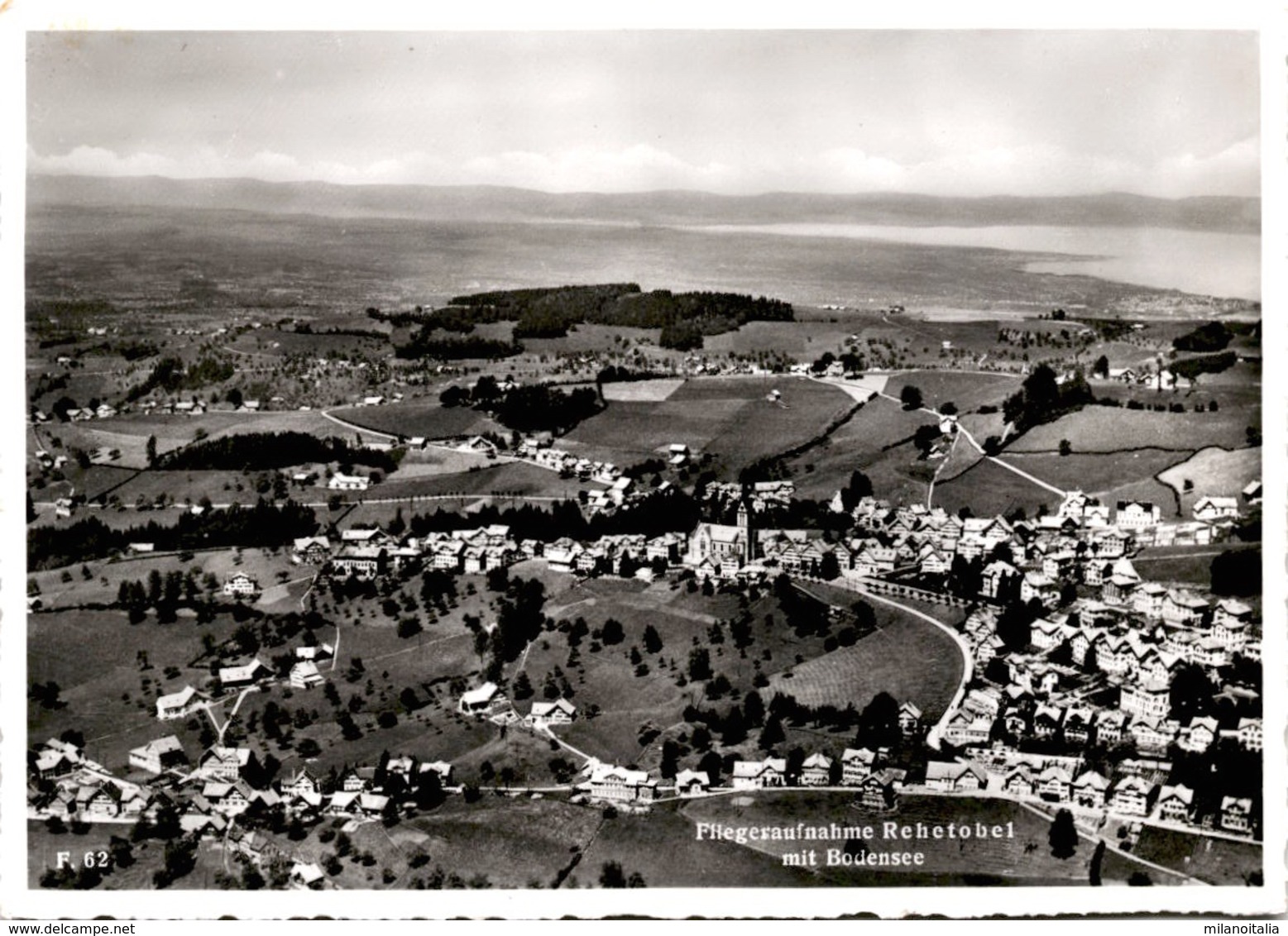 Fliegraufnahme Rehetobel Mit Bodensee (62) * 15. X. 1956 - Rehetobel