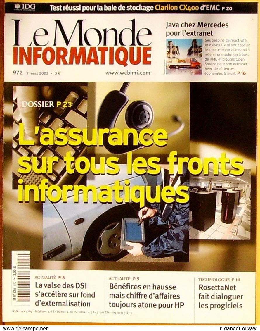 Le Monde Informatique N° 972 - 7/3/2003 (TBE+) - Informatique