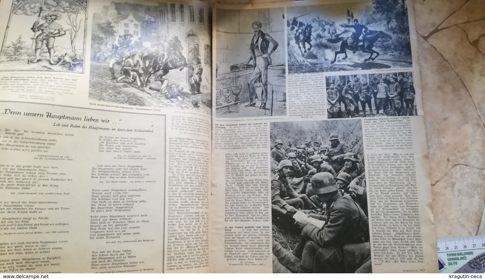 1943 WWII WW2 NAZI GERMANY ARMY MAGAZINE MILITARY DEUTSCHE ZEITSCHRIFT HERR HAUPTMANN HAUPTFELDWEBEL