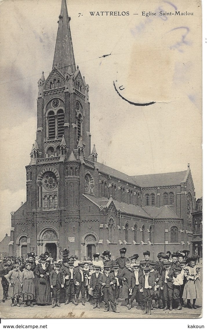 1909 - Église Saint-Maclou, WATTRELOS, France, (D45) - Wattrelos