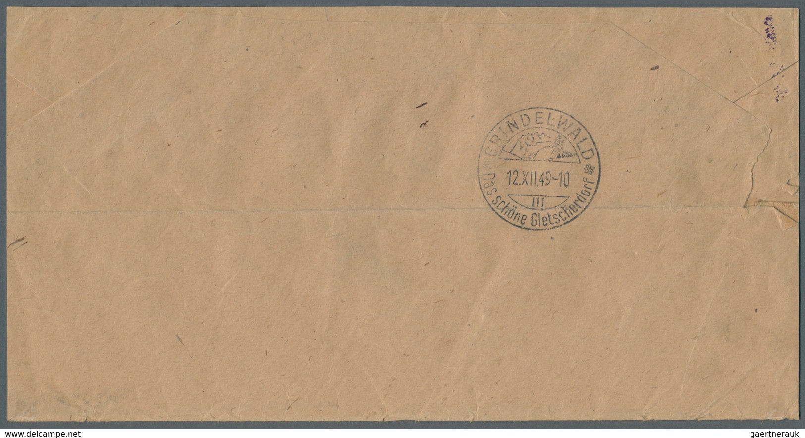 Berlin: 1949: Umschlag Georg Bühler, Briefmarken, Verkleinert Auf  20,3 X 10,7 Cm Als Einschreiben M - Brieven En Documenten