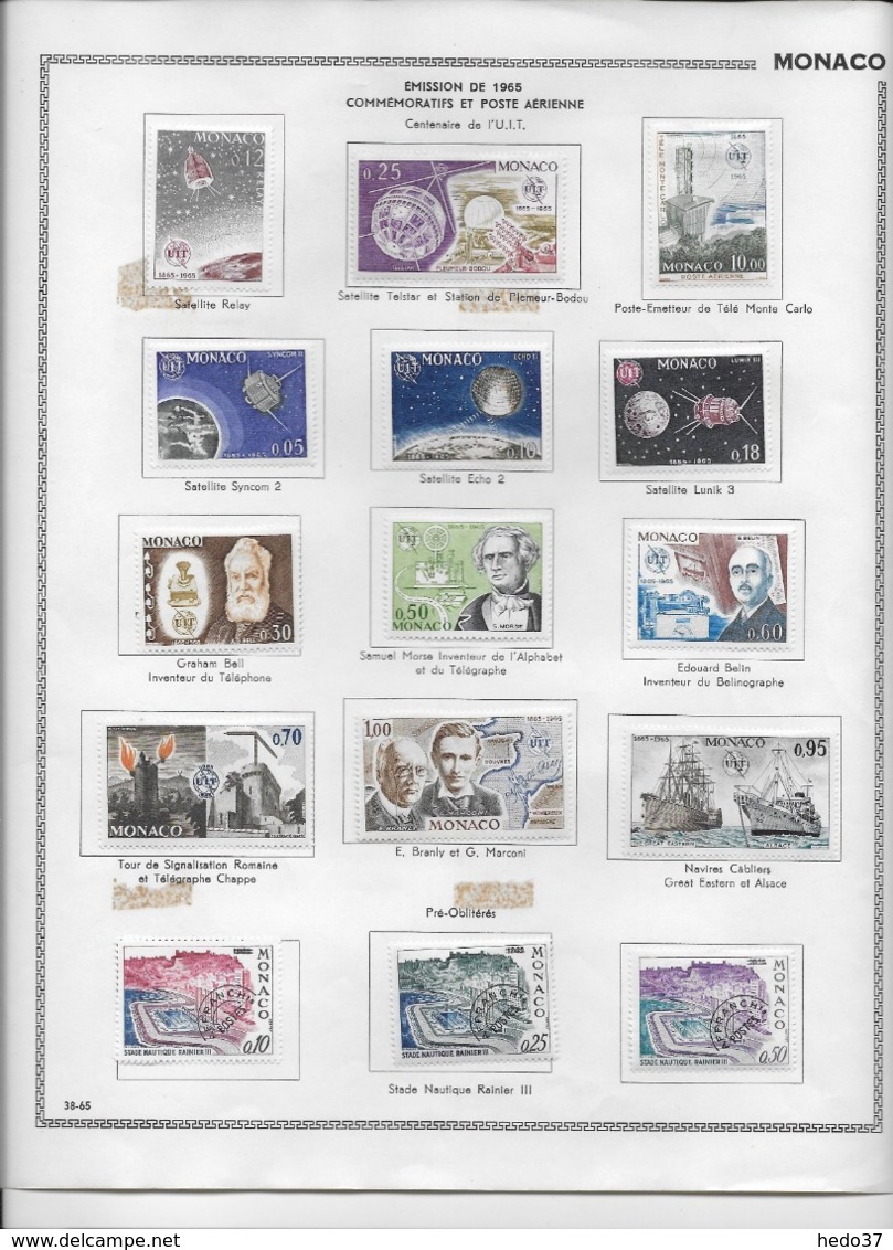 Monaco - Collection Vendue Page Par Page - Timbres Neufs * Avec Charnière - TB - Collections, Lots & Series