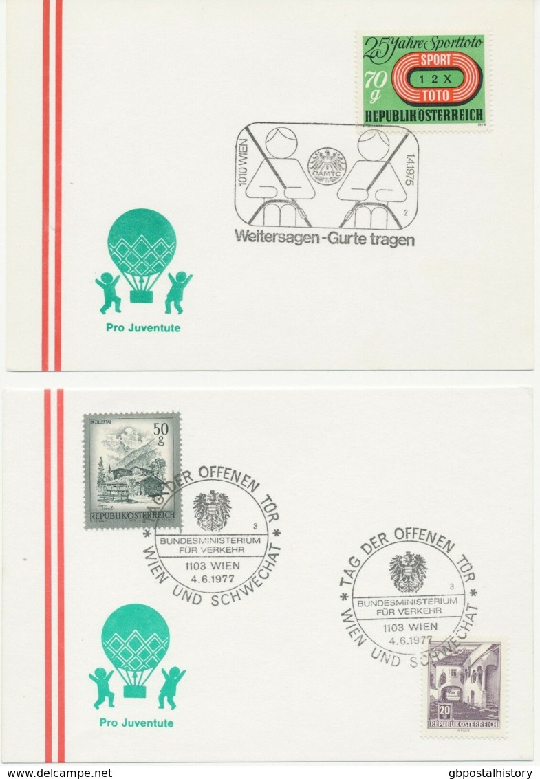 ÖSTERREICH SONDERSTEMPEL 1975/8, 13 Versch. SST AUTOMOBIL/STRASSENVERKEHR - Franking Machines (EMA)