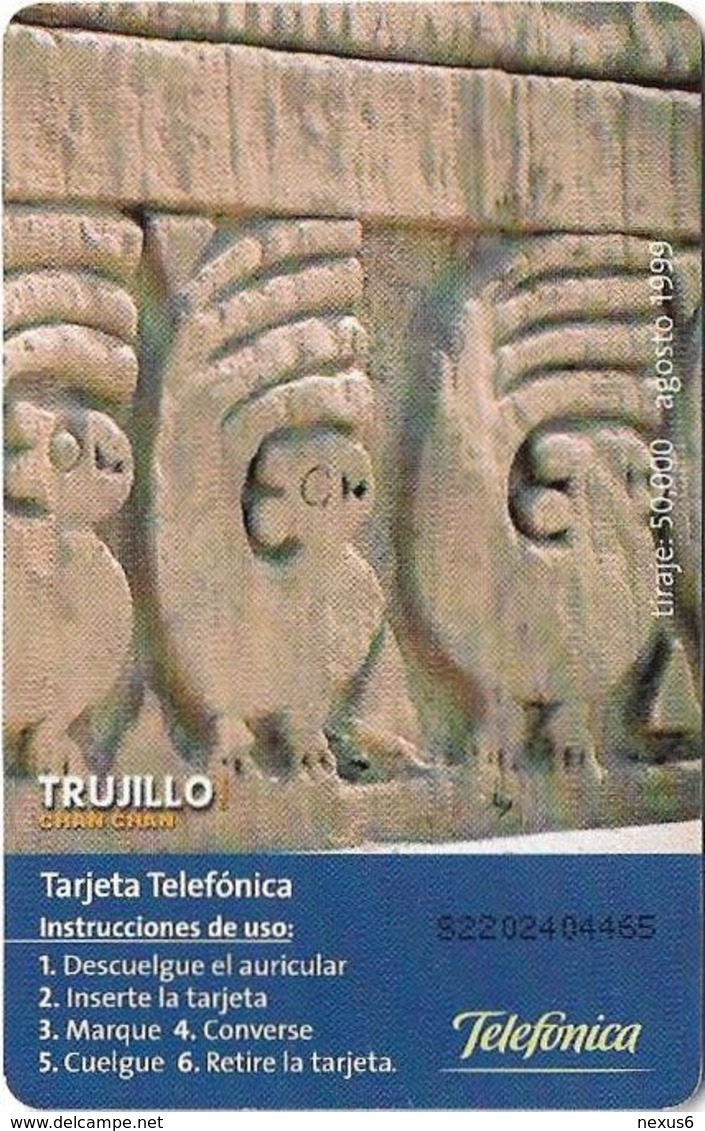 Peru - Telefónica - Trujillo, Gem1B Not Symmetric White/Gold, 20+2Sol, 50.000ex, Used - Pérou