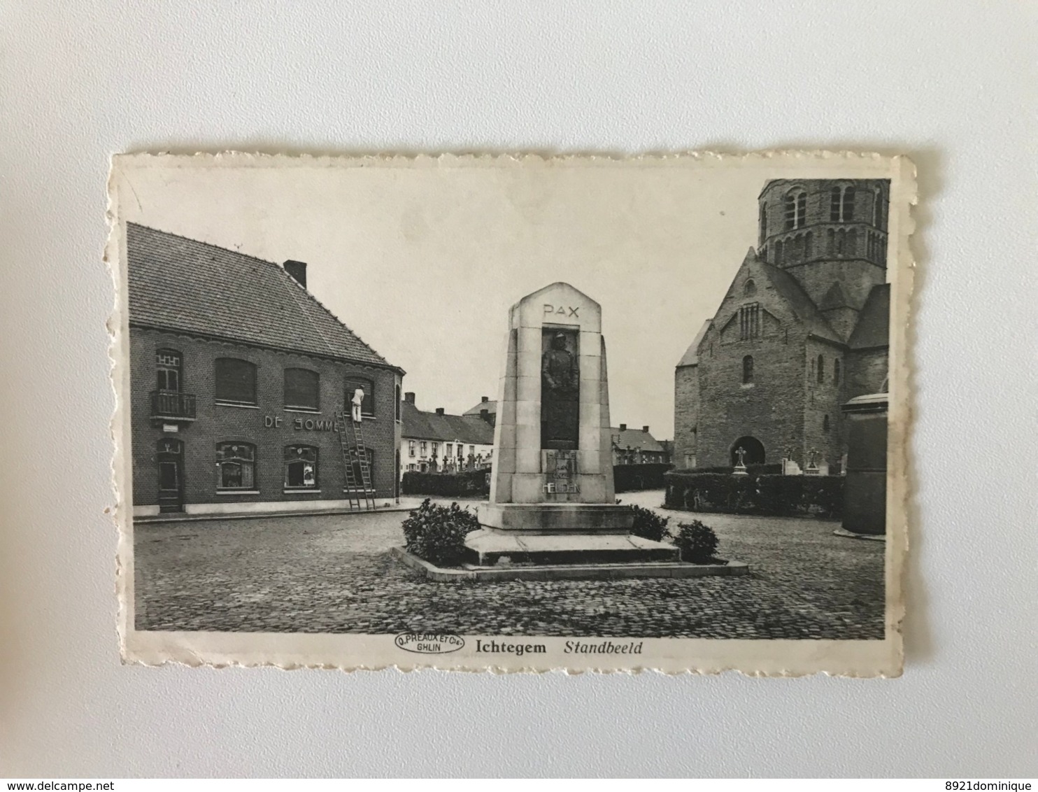 Ichtegem - Ichteghem - Standbeeld - PAX - Uitg. Mej. Irma Vandaele - Herberg De Somme - Ichtegem