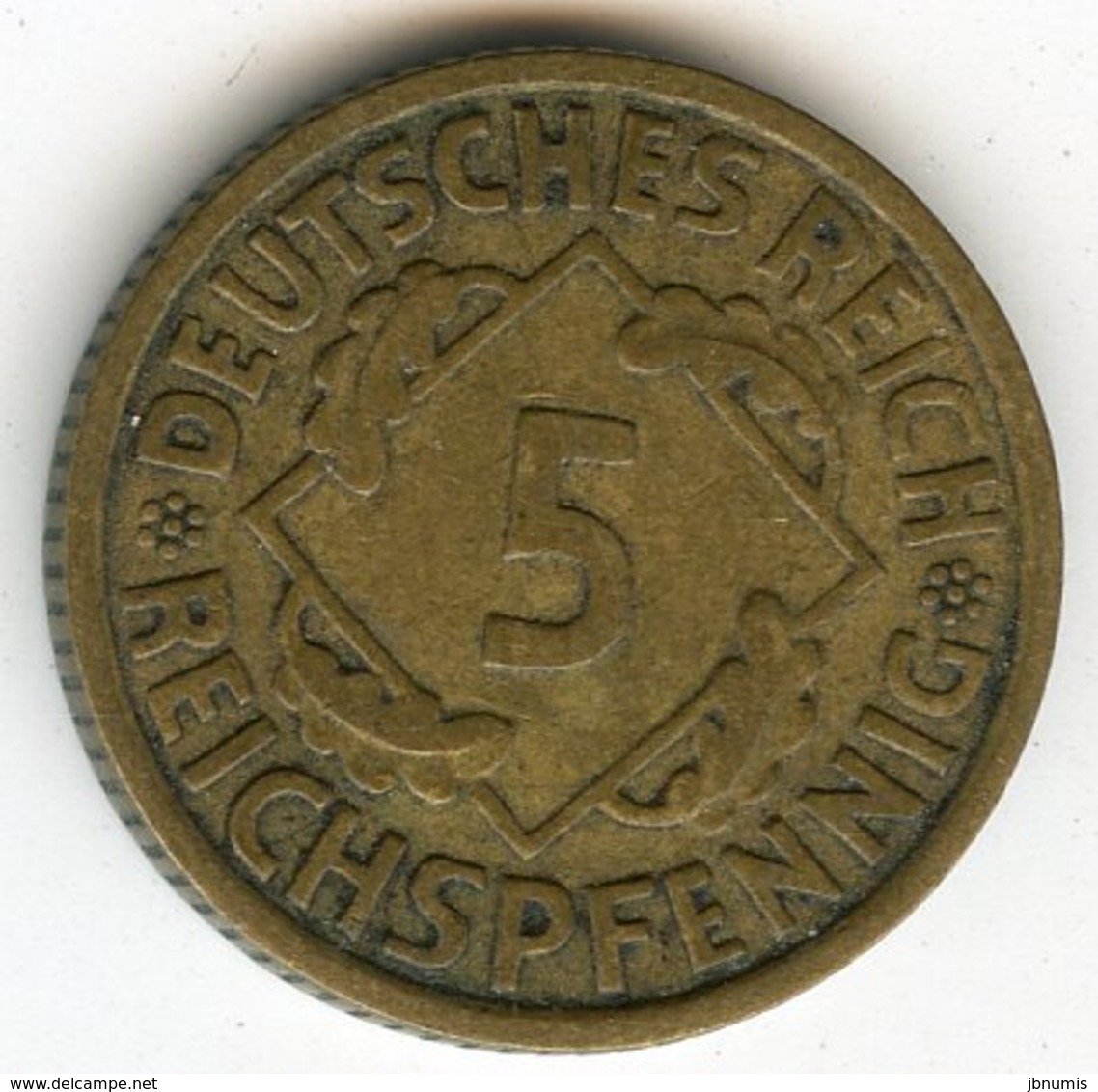 Allemagne Germany 5 Reichspfennig 1930 A J 316 KM 39 - 5 Rentenpfennig & 5 Reichspfennig