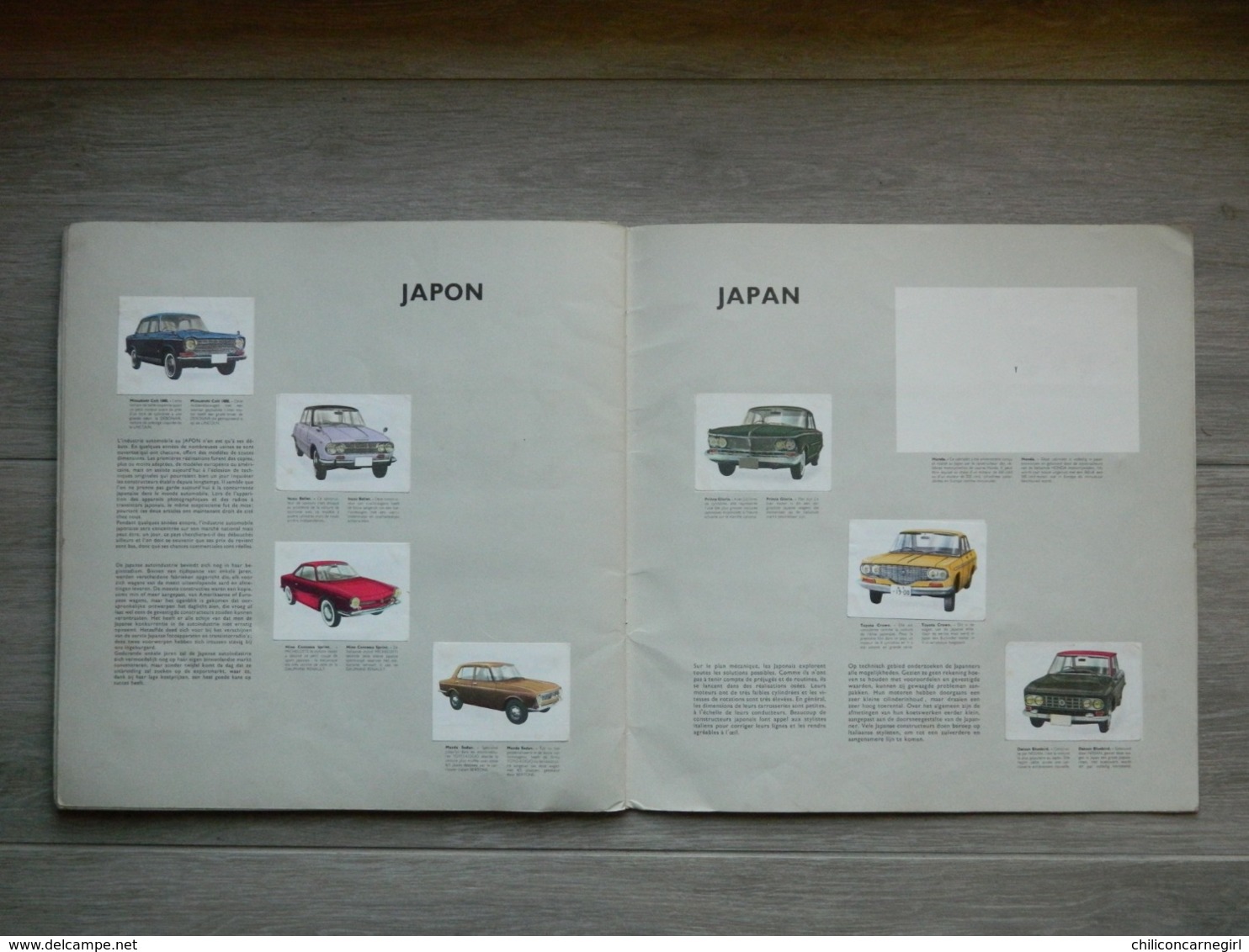 Album JACQUES - De auto's in de wereld - Les autos dans le monde 1964 - Ford - Ferrari - Citroen - Simca - Volkswagen