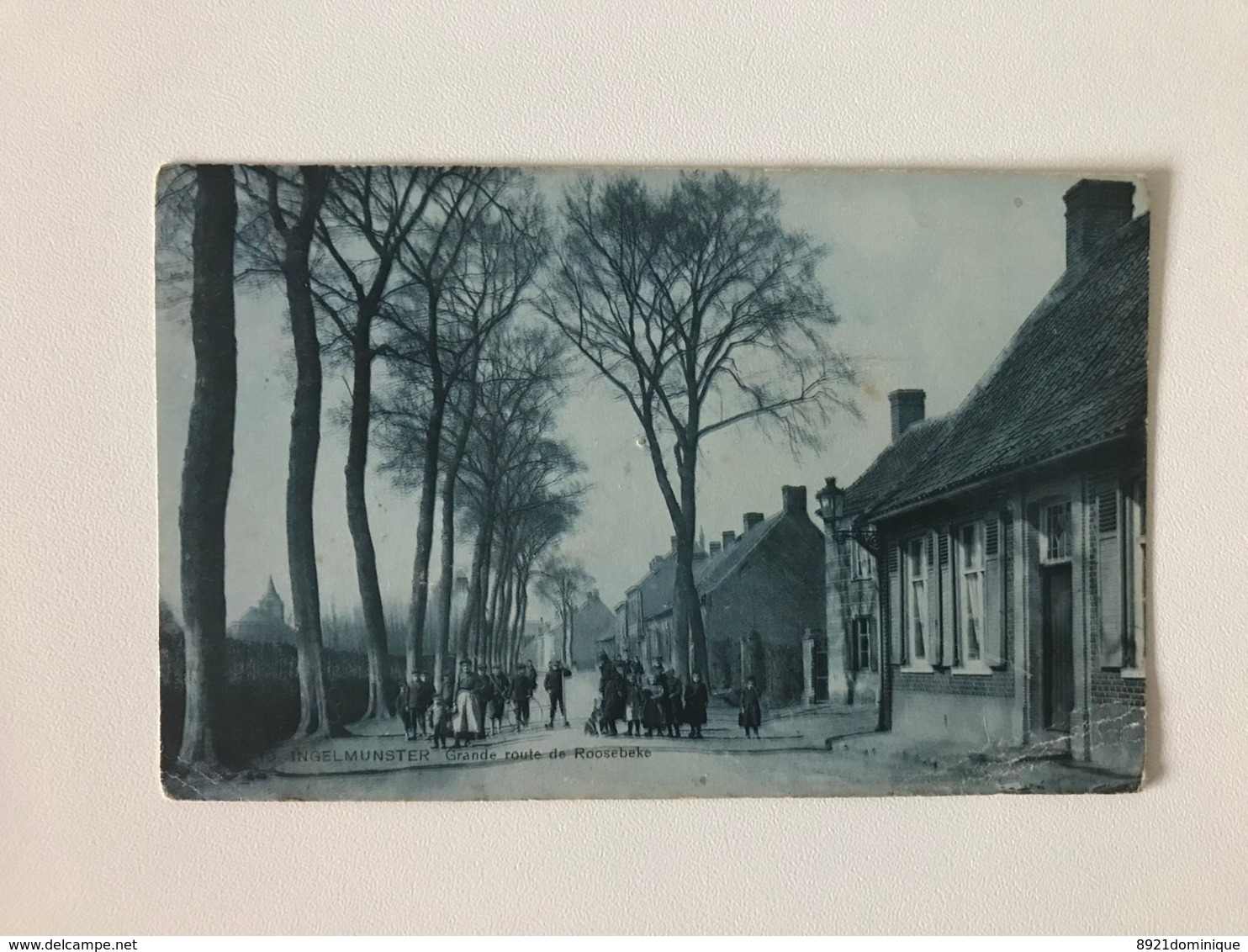 Ingelmunster - Grande Route De Roosebeke - Ste An Belge De Phototypie - Gelopen 1912 - Zeldzaam - Ingelmunster