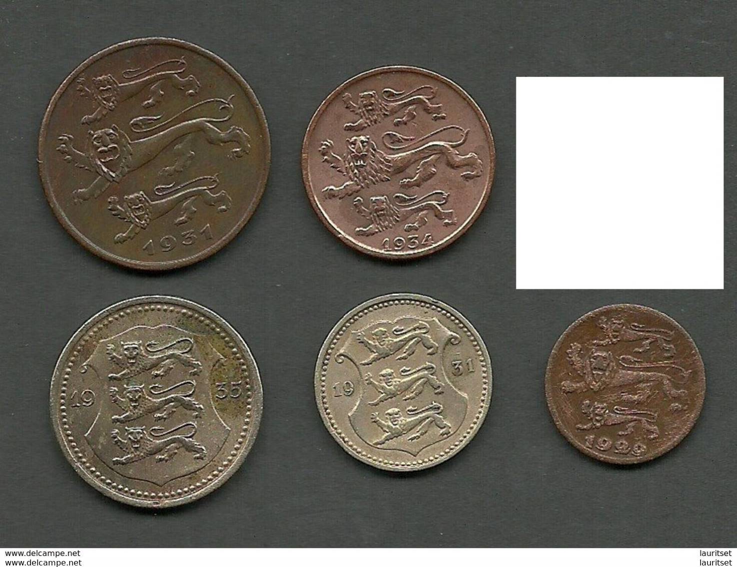 Estland Estonia Estonie 1922 - 1935 Lot Old Coins - Estland
