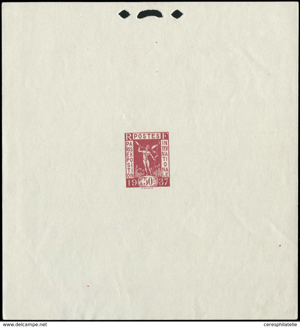 EPREUVES D'ARTISTES ET D'ATELIER - 325   Expo Internationale 1937, 50c., épreuve D'artiste En Carmin-brun, TB - Prueba De Artistas