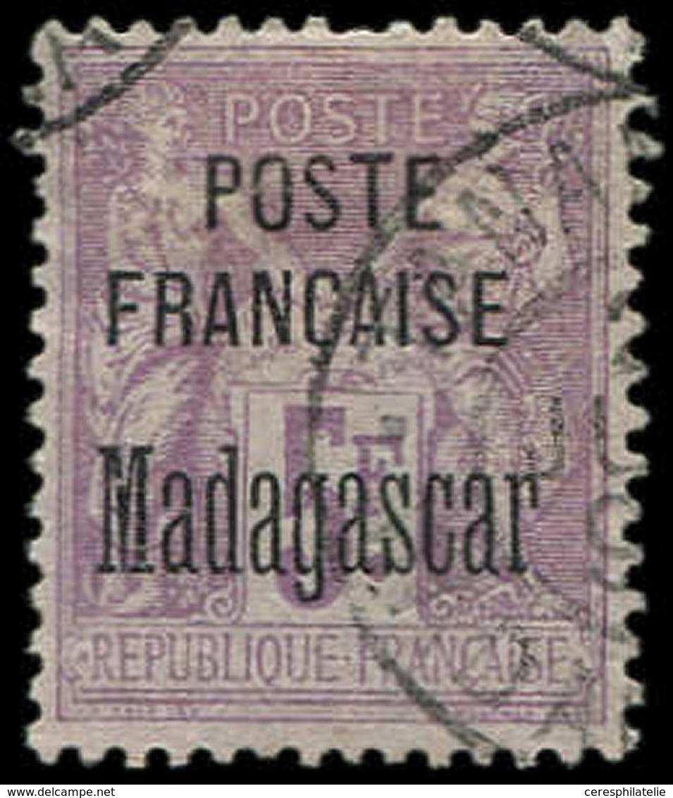 MADAGASCAR 22 : 5f. Violet, Oblitéré, TB - Autres & Non Classés