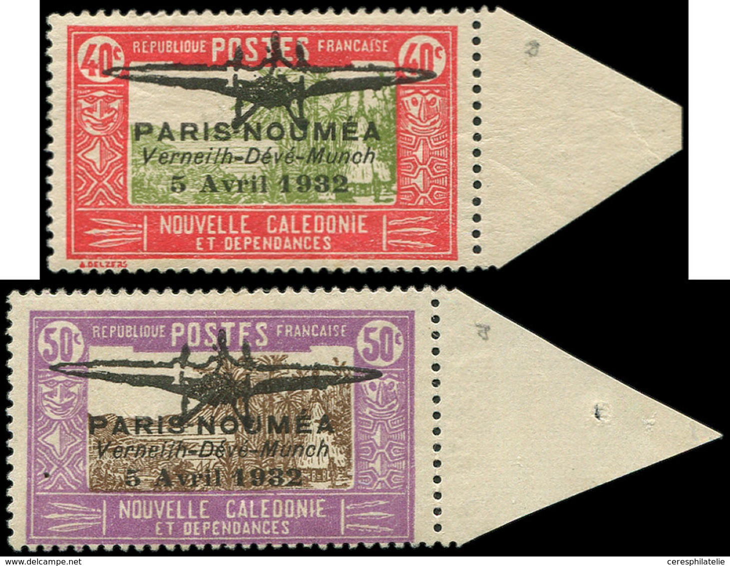 ** NOUVELLE CALEDONIE PA 1 Et 2 : Bdf, TB - Neufs