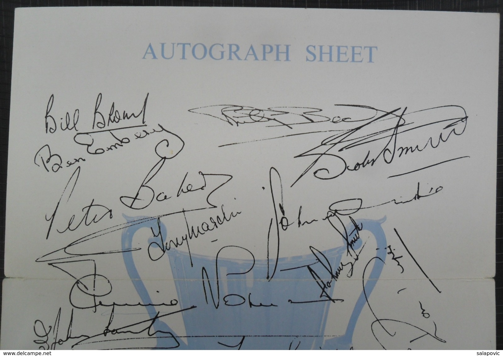 Tottenham Hotspur Spurs Season 1963-64 Authograph SIGNATURE - Autographes