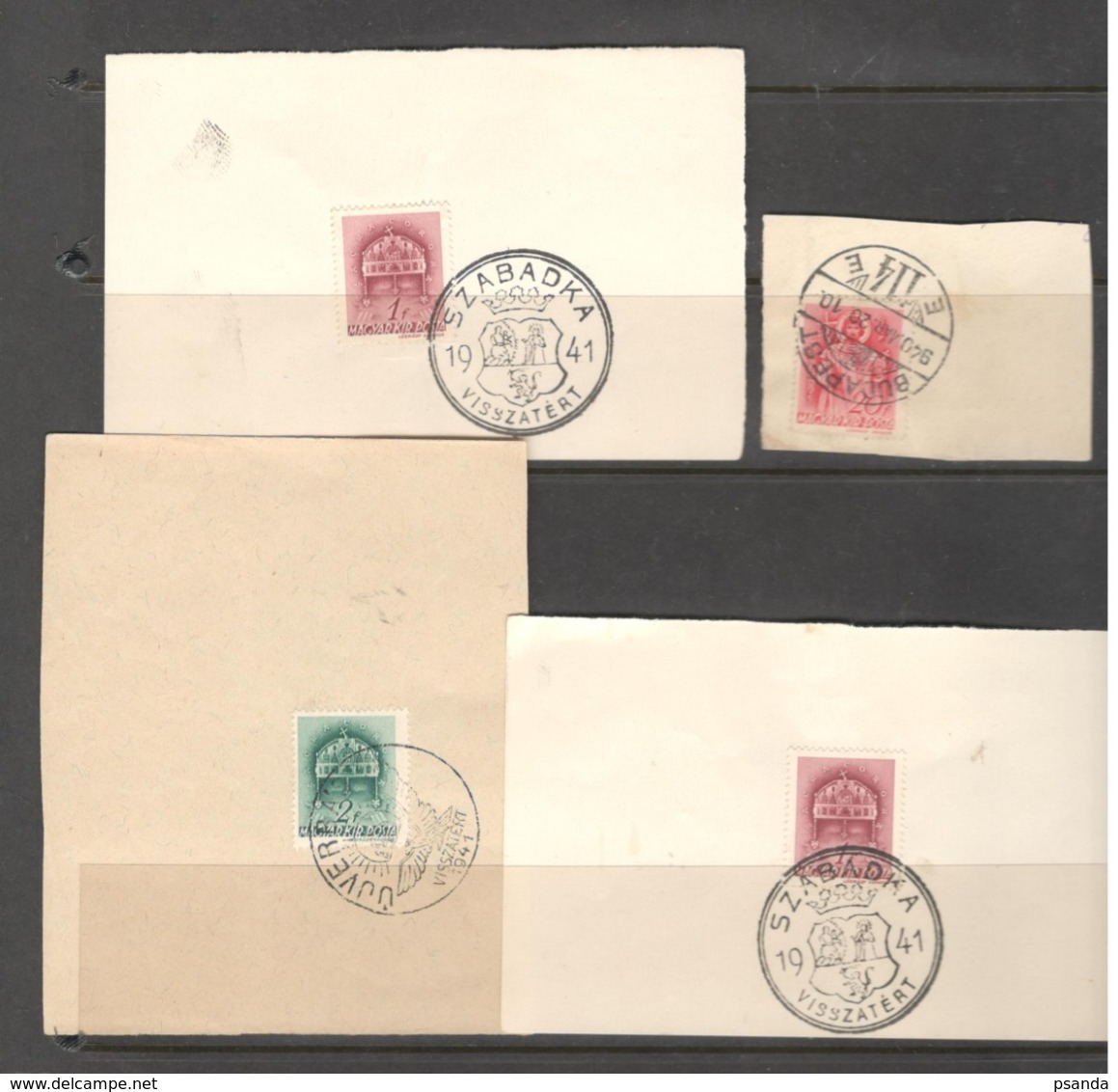 Hungari 1941  Special Occasion Stamps Of The Cities Of  "Visszatert" - Banat-Bacska
