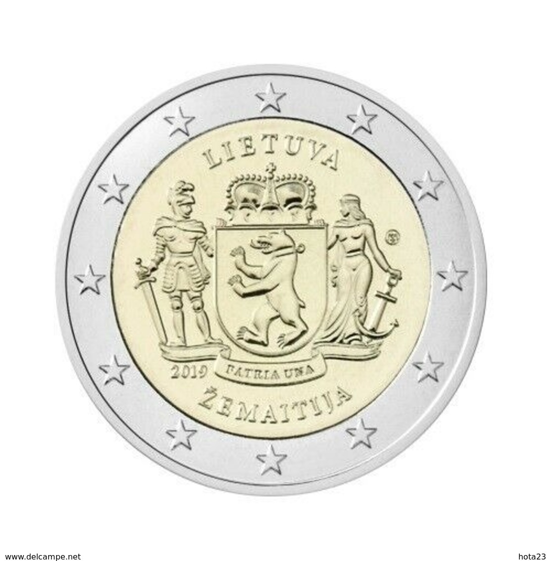 Litauen 2019 2 EURO Samogitia Aus Der Serie Ethnographische Regionen UNC FROM MINT ROLL - Litauen