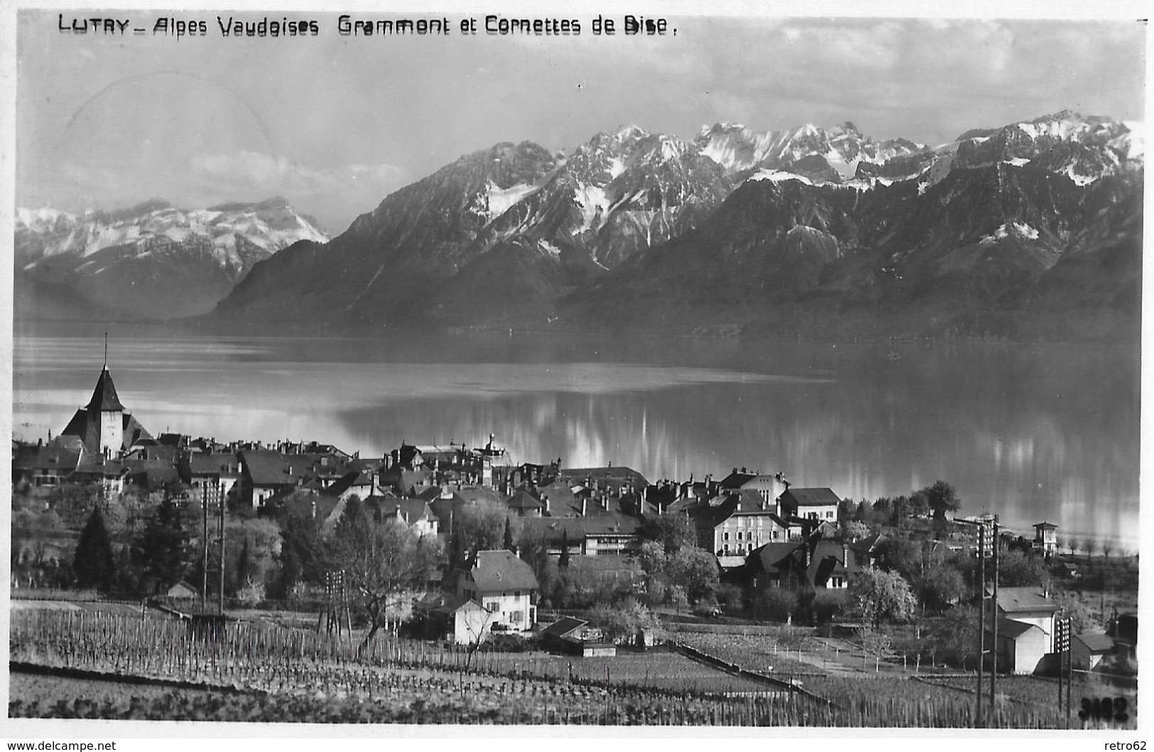 LUTRY → Alpes Vaudoises Grammont Et Cornettes De Bise Anno 1939 - Lutry