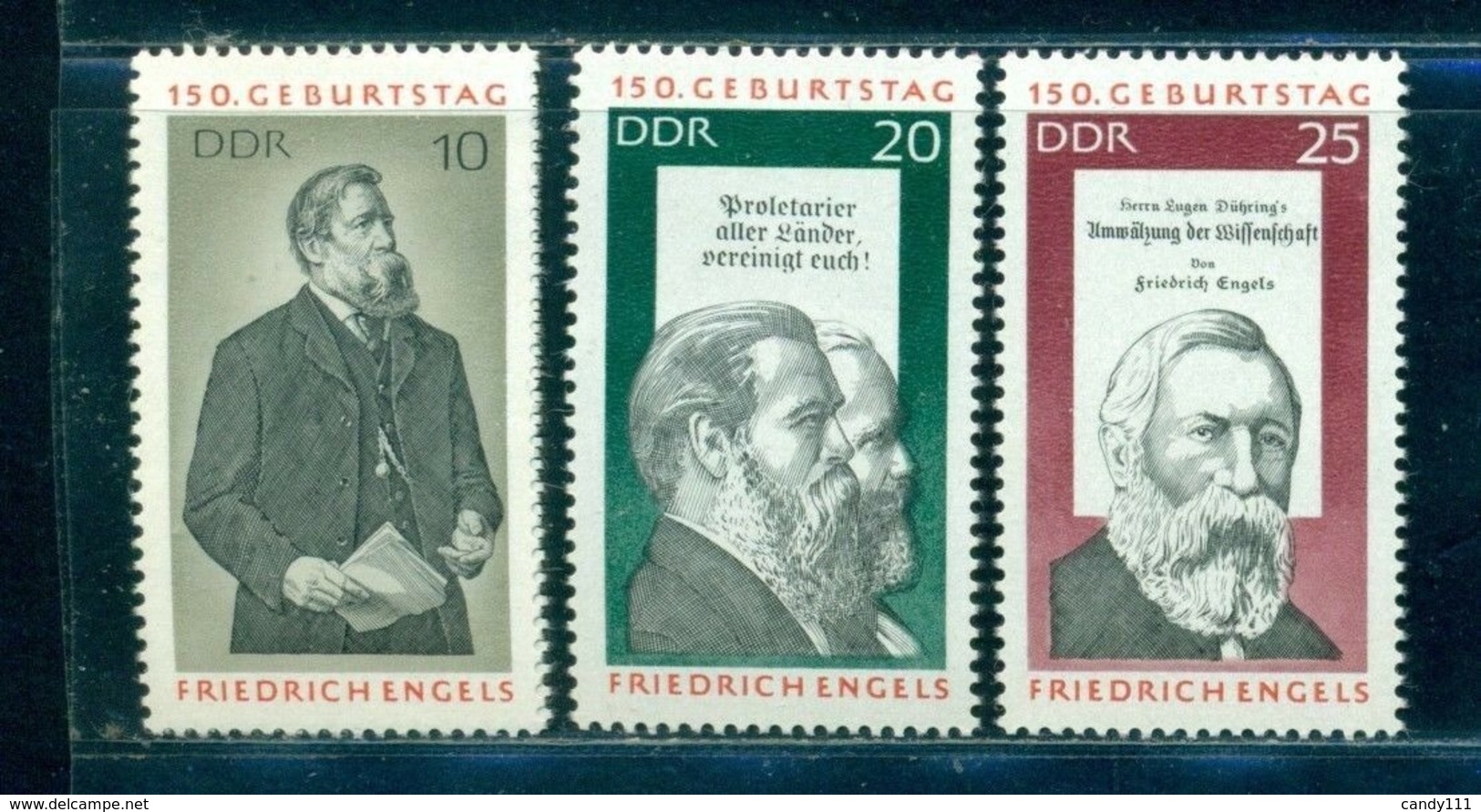 1970 Friedrich Engels,Karl Marx,german Philosophers,Anti-Dühring,DDR,1622,MNH - Karl Marx