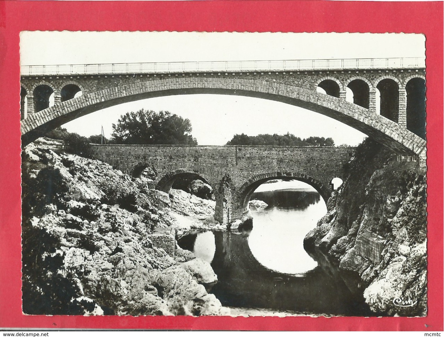 CPSM Grand Format - Aniane- (Hérault) - 6 Bis - Le Pont Du Diable Et Le Nouveau Pont - Aniane