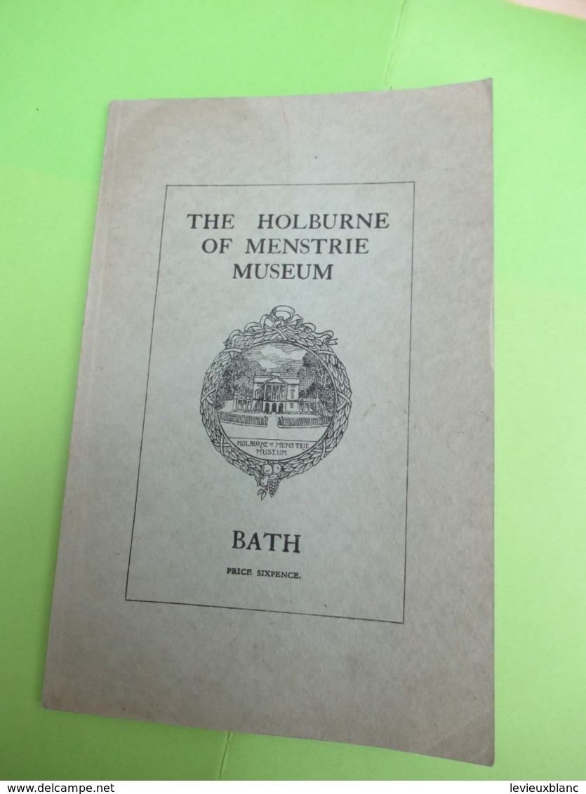 Catalogue/THe Holburne Of Menstrie Museum/ BATH/ English Porcelain/ / 1931  CAT271 - Autres & Non Classés