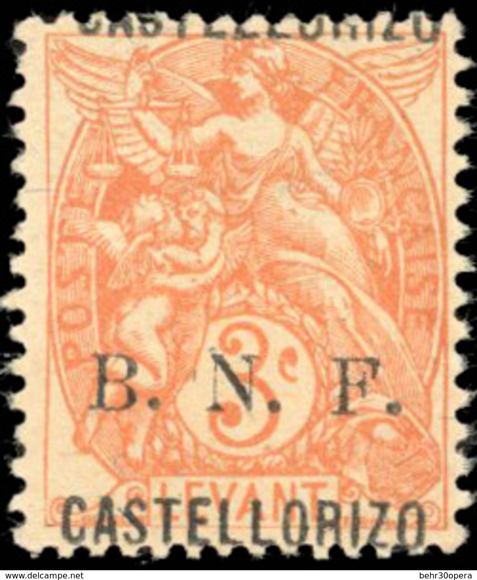 (*) N°3a, 3c. Orange. ''CASTELLORIZO'' Doublé. SUP. - Autres & Non Classés