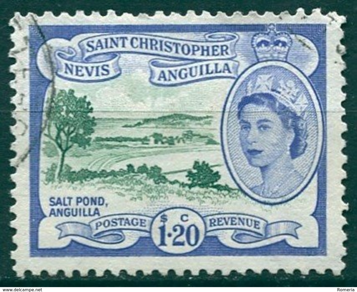 Saint Christopher Nevis Anguilla - 1954/1957 - Yt 146 - Série Courante - Oblitéré - St.Christopher, Nevis En Anguilla (...-1980)