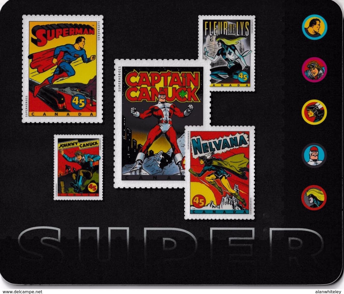 CANADA 1995 Comic Book Superheroes: Combination Pack UM/MNH - Jahressätze Der Kanad. Post