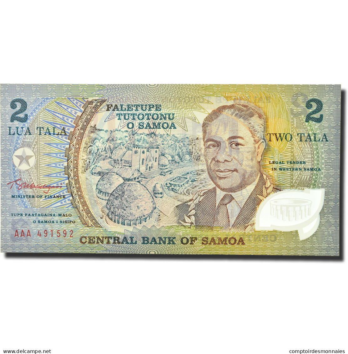 Billet, Samoa Occidentales, 2 Tala, 1990, KM:31a, NEUF - Samoa