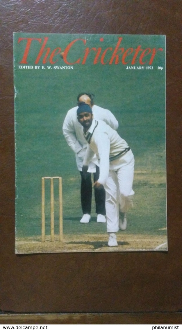 10 THE CRICKETER INTERNATIONAL MONTHLY MAGAZINE LOT 1970's !!