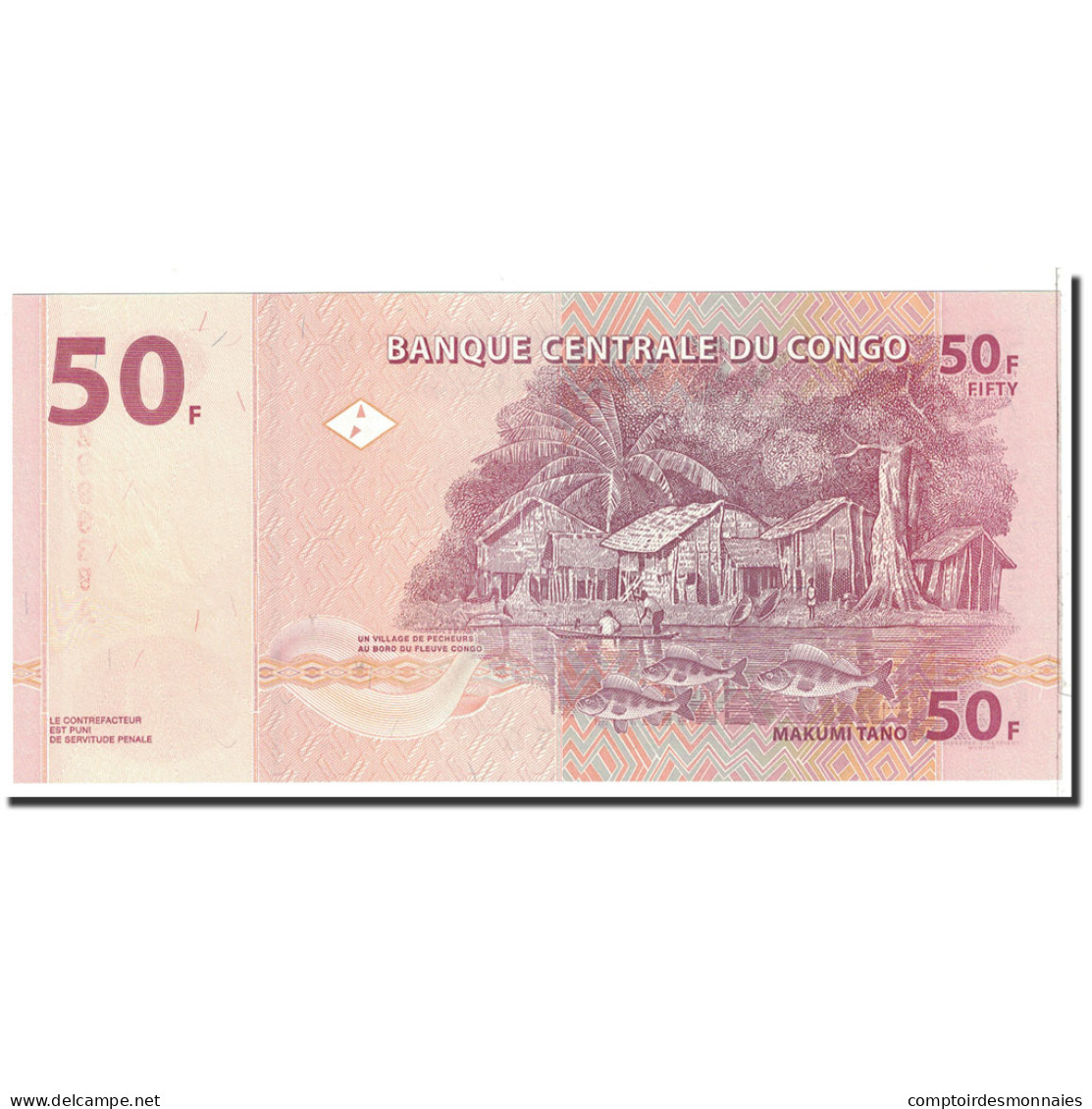 Billet, Congo Democratic Republic, 50 Francs, 2007, 2007-07-31, KM:97a, NEUF - Democratic Republic Of The Congo & Zaire