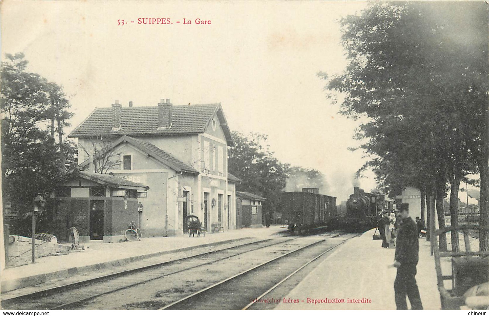 SUIPPES LA GARE ARRIVEE DU TRAIN - Sonstige & Ohne Zuordnung