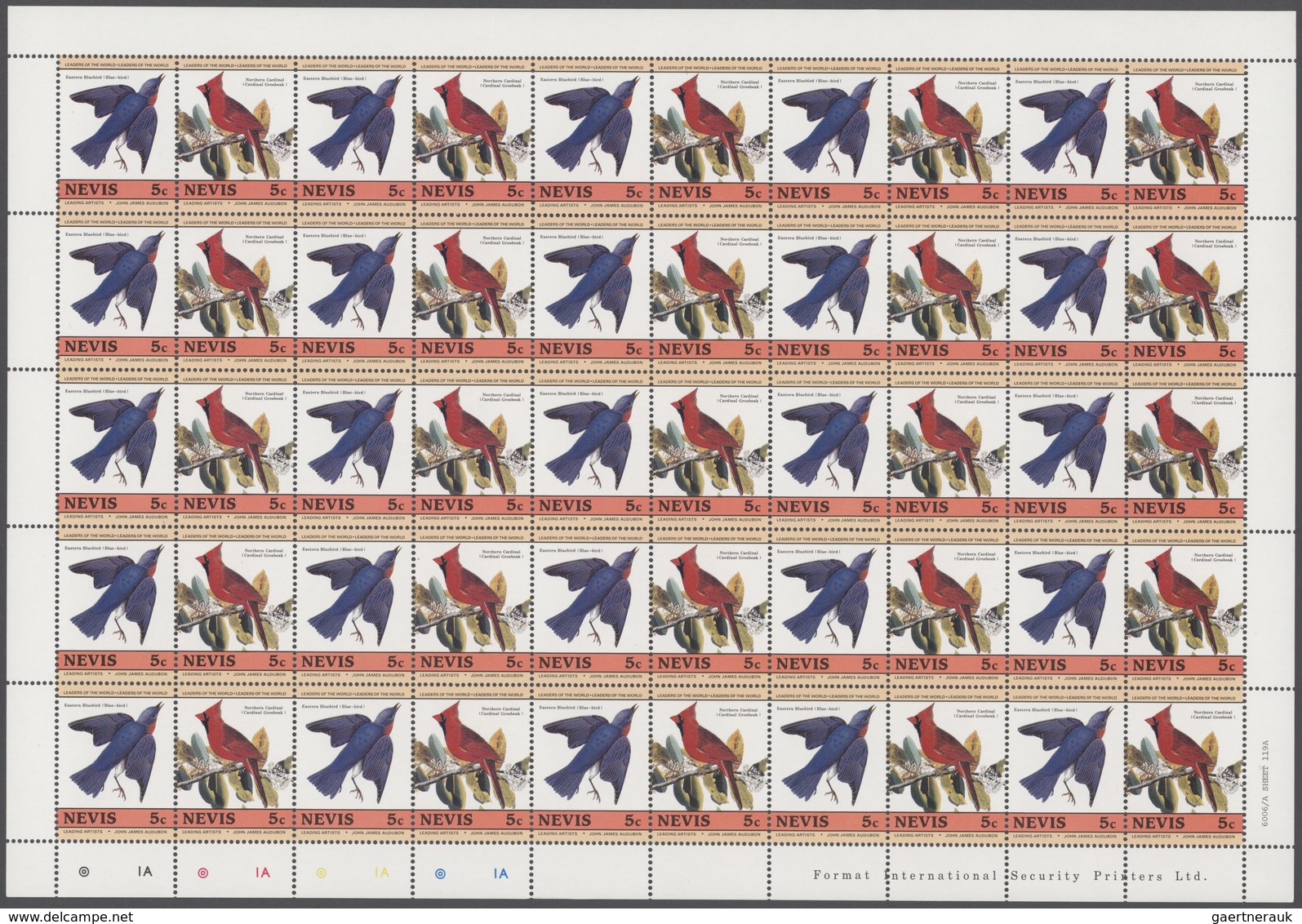 Nevis: 1983/1985, Big Investment Accumulation Of Full Sheets And Part Sheets. Varying Quantity: From - St.Kitts Y Nevis ( 1983-...)