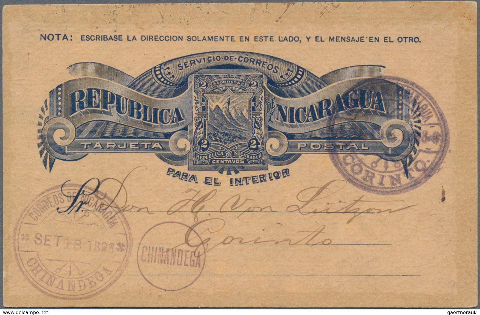 Mittel- Und Südamerika: 1893/1959, Covers/used Stationery (22) Of Guatemala Or Nicaragua Mostly Used - Otros - América