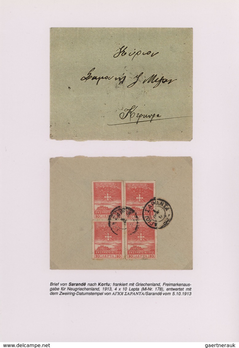 Albanien - Besonderheiten: 1912/1918 Ca., ALBANIA LOCAL ISSUES AND SPECIALITIES: Comprehensive Speci - Albania