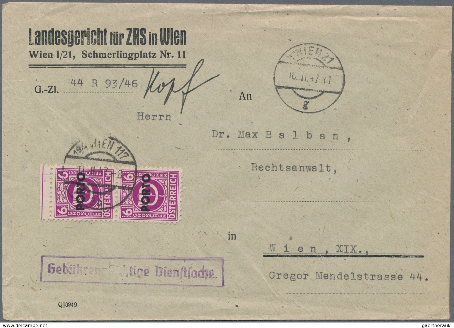 Österreich: 1867/2000 Bestand Von Ca. 740 Briefen, Dienstbriefen, Karten (teilweise Mit Werbung), An - Colecciones