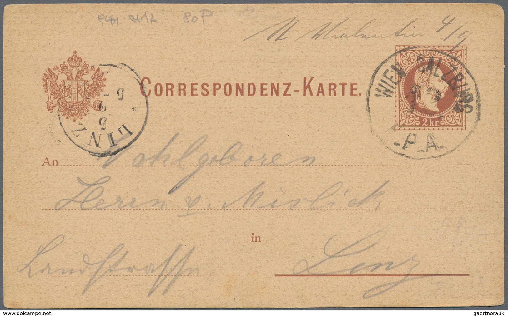 Österreich: 1878 - 1900 (ca.), Posten Von über 50 Ganzsachen Und Briefen, Dabei Große Stempelvielfal - Colecciones