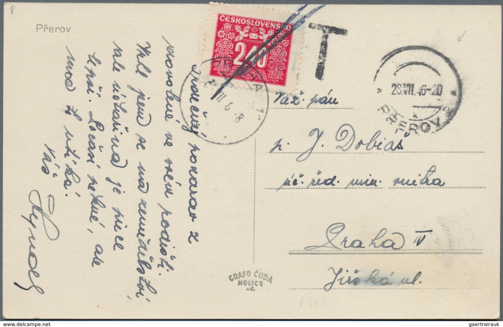 Tschechoslowakei: 1919/86, Holding Of Ca. 150 Letters, Cards, Picture Postcards, A Franked Consignme - Cartas & Documentos