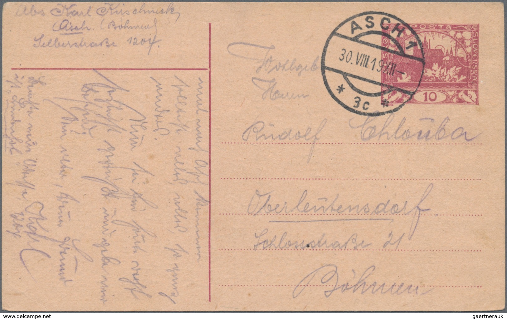 Tschechoslowakei: 1919/86, holding of ca. 150 letters, cards, picture postcards, a franked consignme