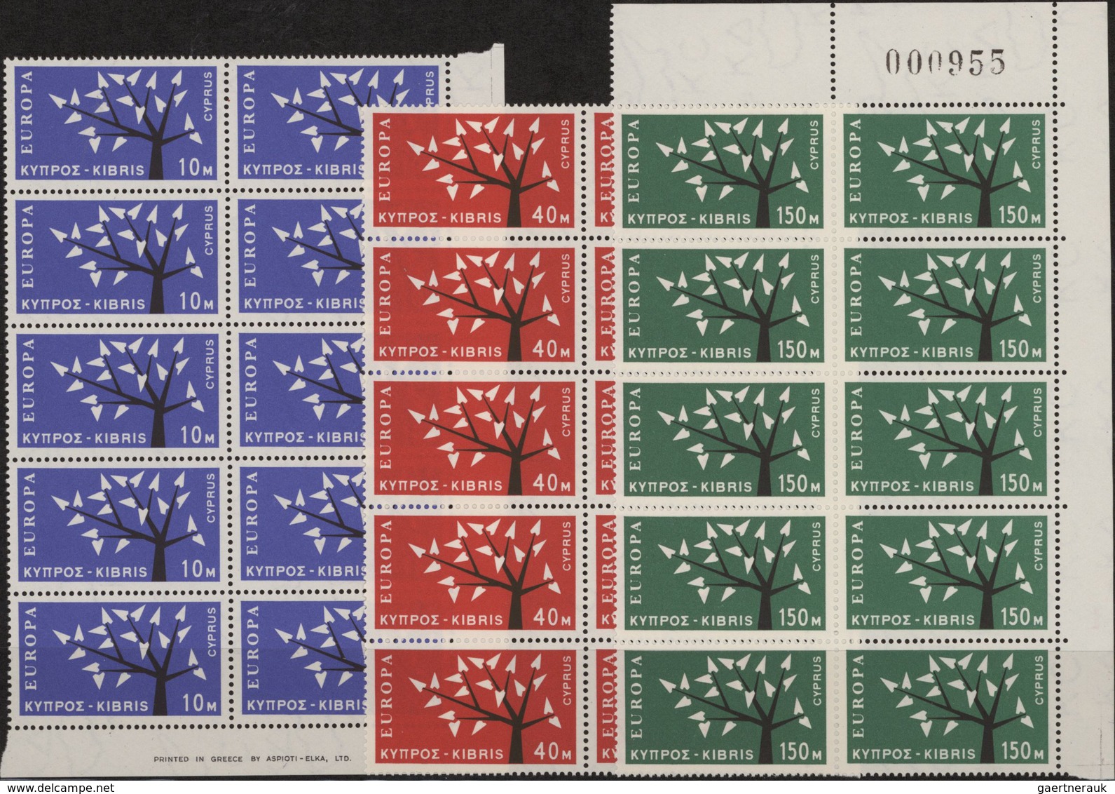 Zypern: 1962, Europa, 600 Copies Of This Set Including Blocks Of Four Or Bigger Units Mint Never Hin - Otros & Sin Clasificación