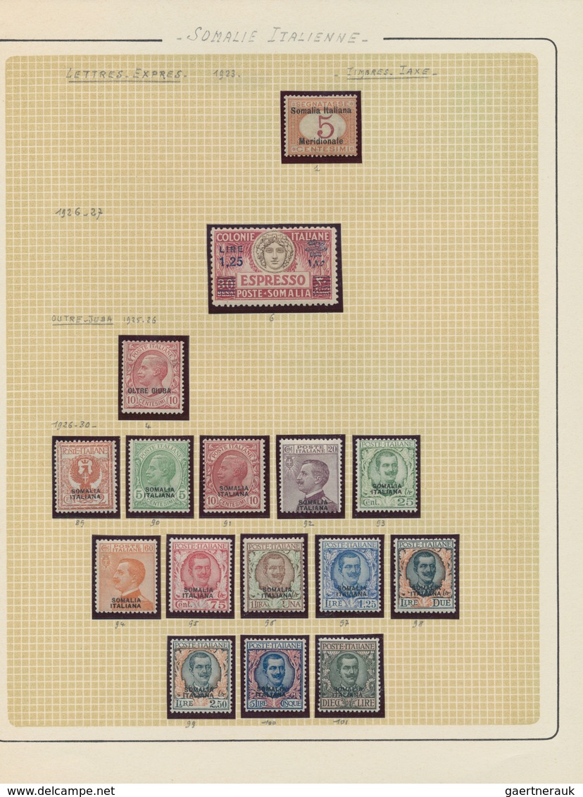 Europa - Süd: 1860/1950 (ca.), balance in three albums, comprising nice section Italy/area, Turkey f