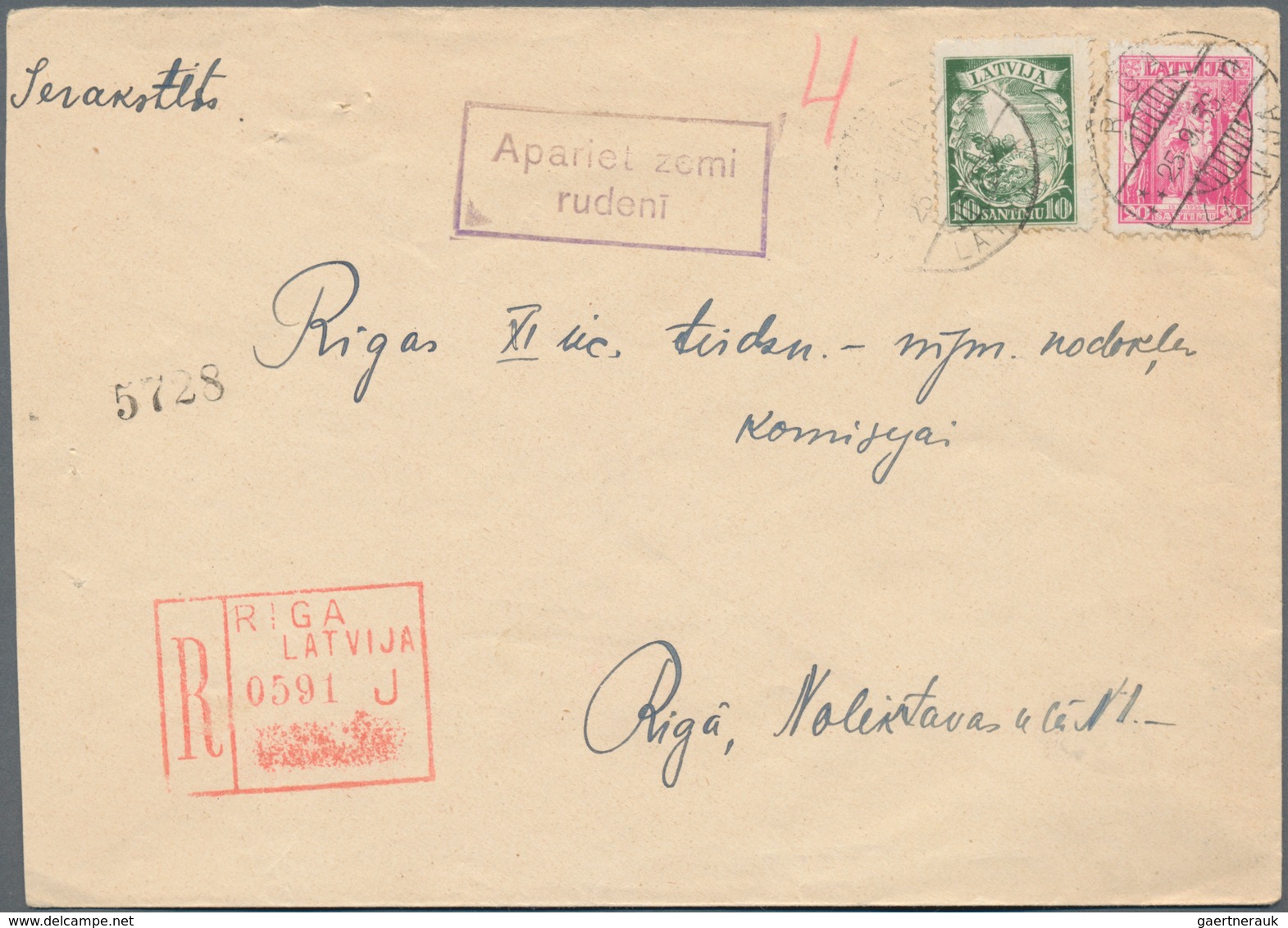 Baltische Staaten: 1919/1941, holding of total ca. 220 letters, cards, picture-postcards, postal ord