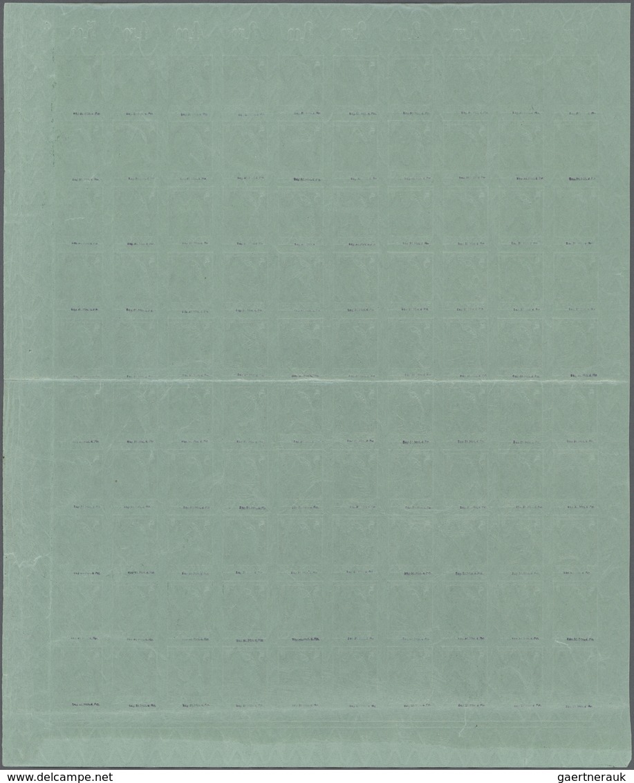 Bayern - Marken Und Briefe: 1911, Luitpolt 5 Pfennig In Type I Als Kompletter 100er Bogen Postfrisch - Otros & Sin Clasificación