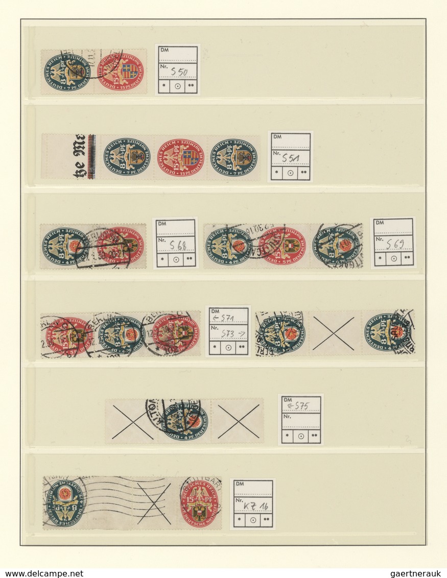 Deutsches Reich: 1872/1945, Umfangreiche, Meist Gestempelte Sammlung, Individuell Und Oft Auch Spezi - Sammlungen