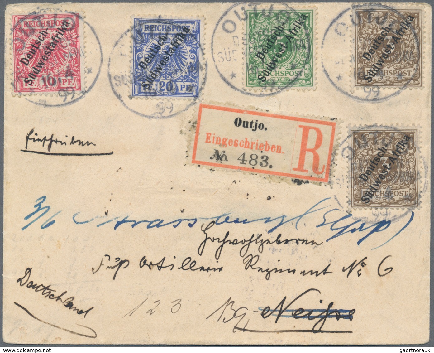 Deutsche Auslandspostämter + Kolonien: Ab Ca. 1900, Umfangreiche Sammlung Von Mehreren 100 Marken, D - Otros & Sin Clasificación