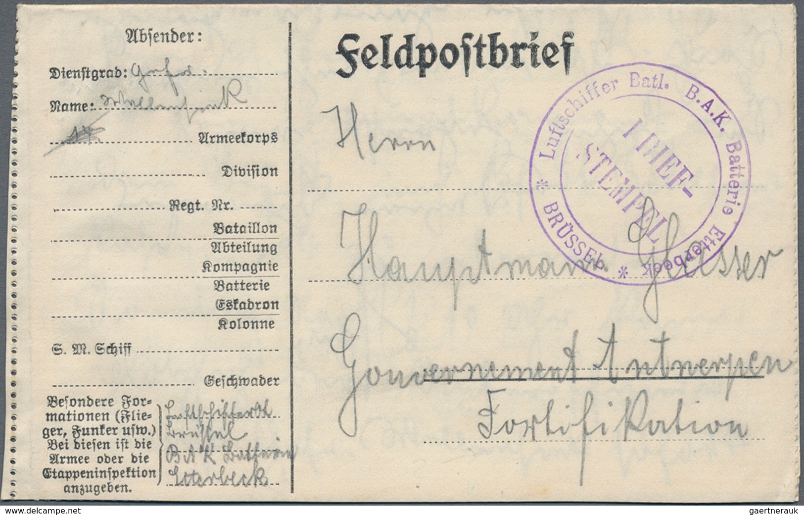 Feldpost 2. Weltkrieg: 1914/1944, Feldpost WK I/II, Partie Von Ca. 95 Briefen, Karten Und Fotos, Sau - Otros & Sin Clasificación