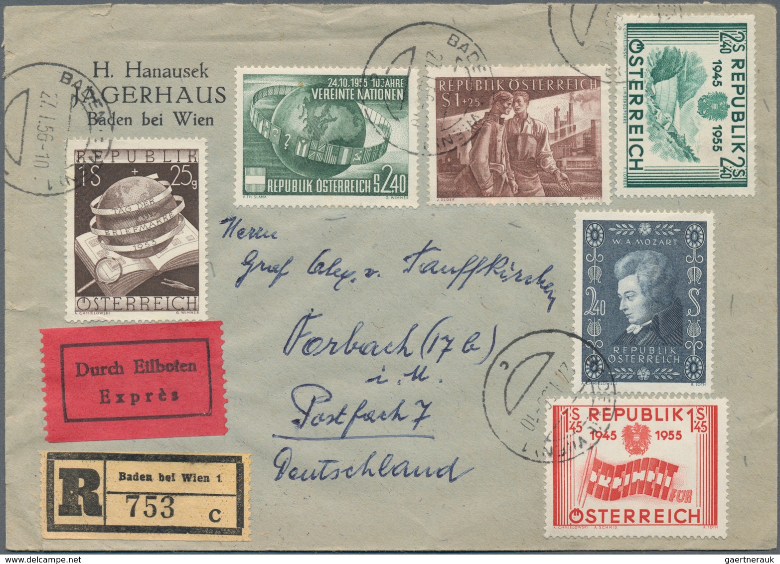 Deutschland Nach 1945: 1946/1962, Partie Von Ca. 90 Belegen (incl. Ein Wenig Österreich), Unterschie - Colecciones