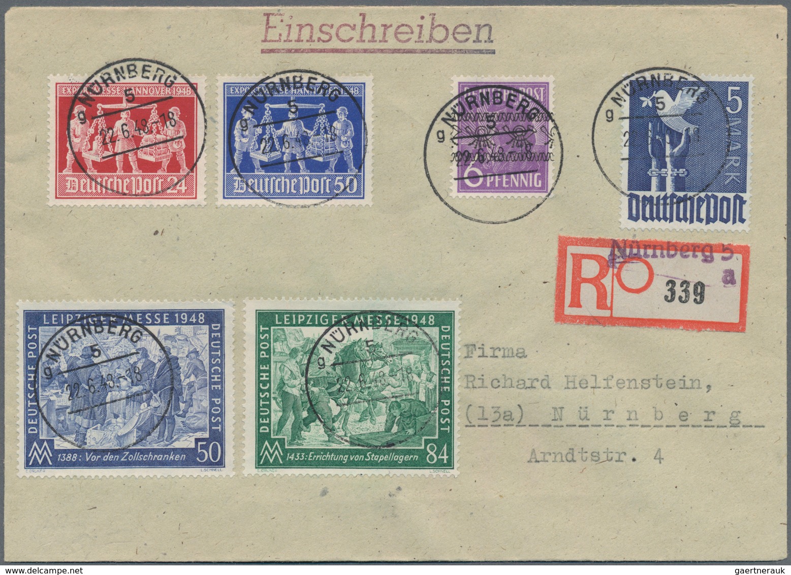 Deutschland Nach 1945: 1946/1967, Partie Von Ca. 105 Briefen Und Karten Mit Den Verschiedenen Besatz - Colecciones