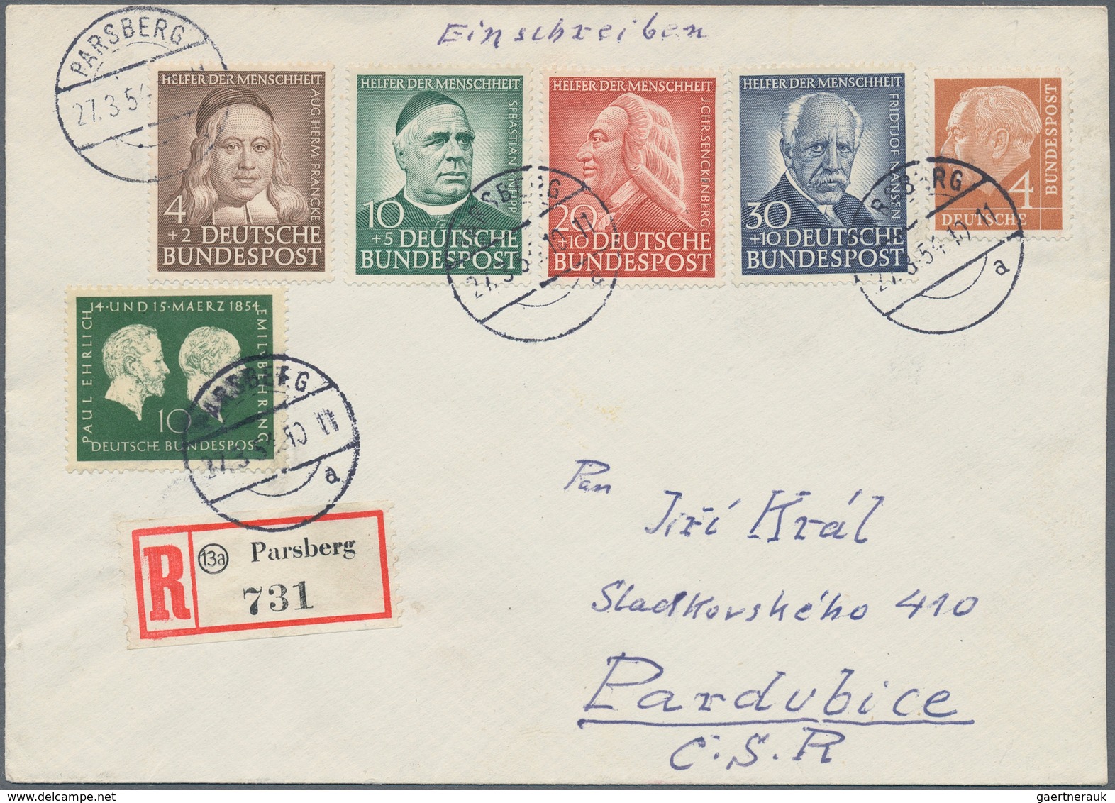 Deutschland nach 1945: 1948/1960, Bizone bis Bund, umfangreiche Sammlung von über 500 Belegen mit za