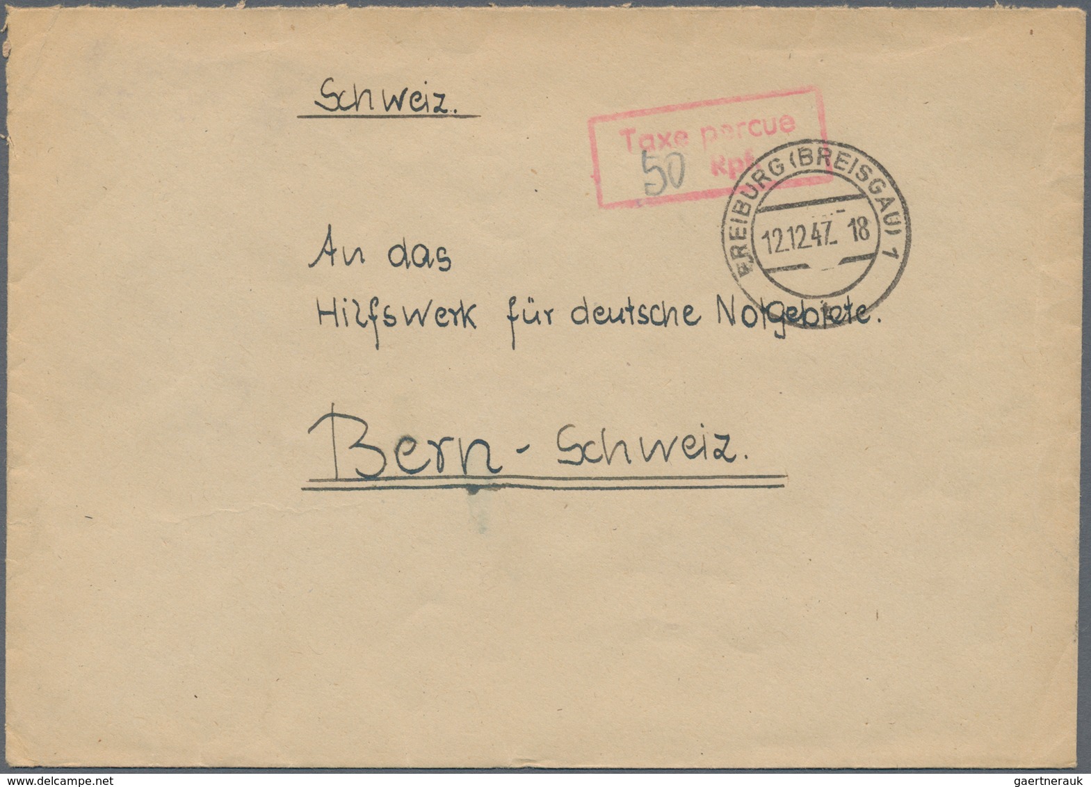 Alliierte Besetzung - Gebühr Bezahlt: 1945/1949, Baden Plz 17a/b, Saubere Partie Von Ca. 160 Gebühr - Otros & Sin Clasificación