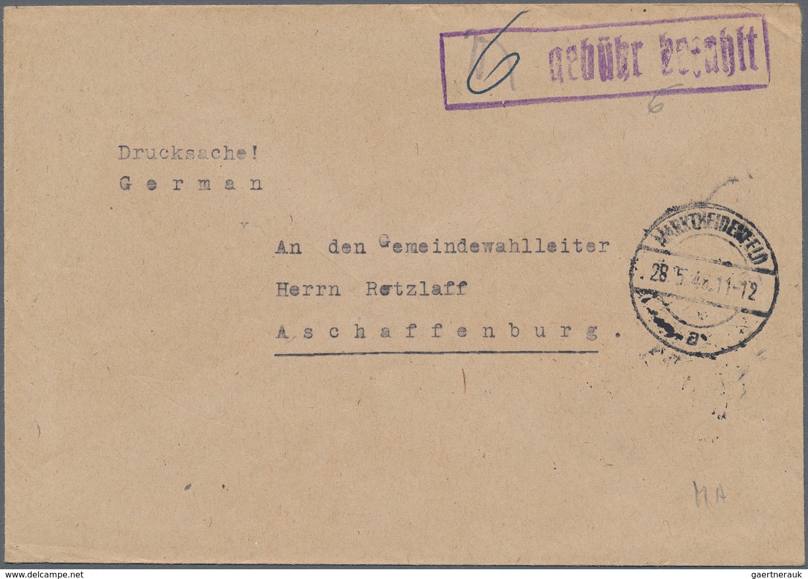 Alliierte Besetzung - Gebühr Bezahlt: 1945/1953, Umfangreiche Stempel- Und Spezial-Sammlung Mit Gesc - Otros & Sin Clasificación